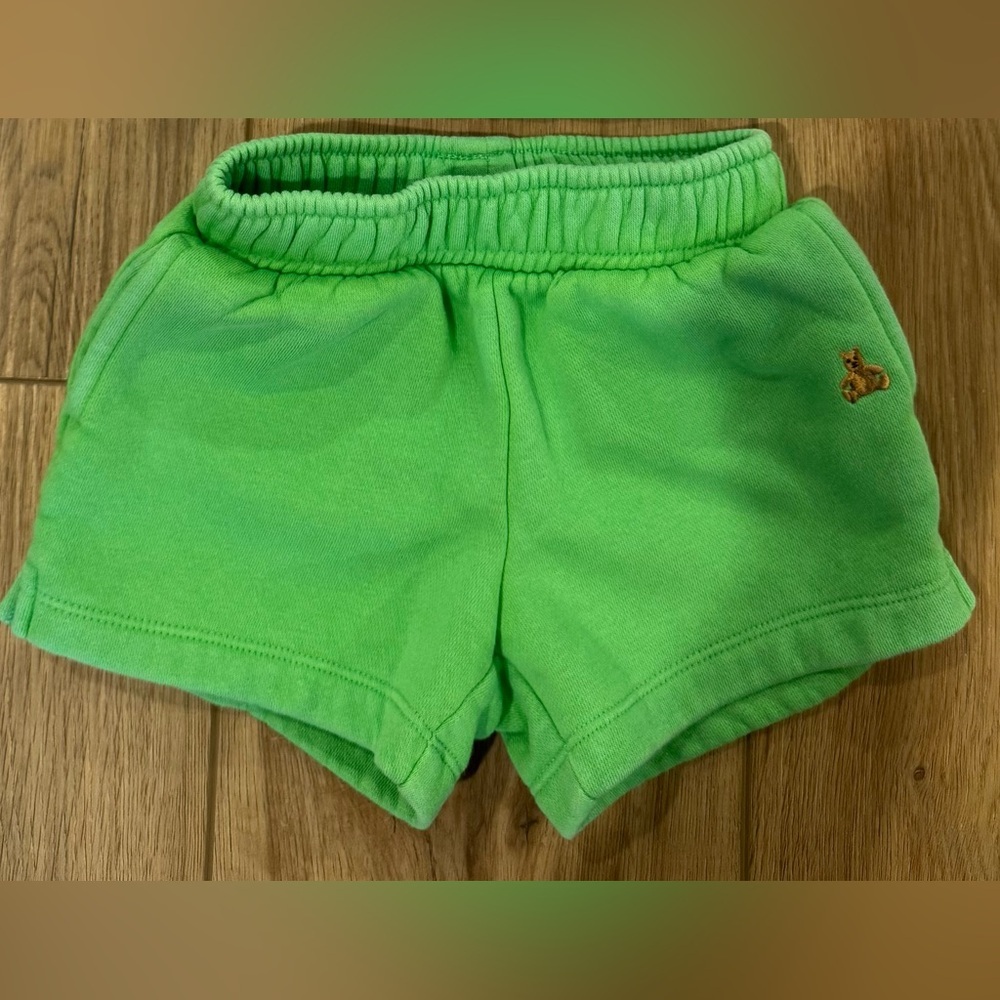 GAP Baby Green Baby VintageSoft Washed Pull-On Shorts - 6-12m - Picture 2 of 4
